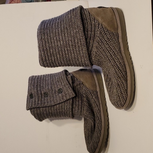 UGG Cardy Knit Boots Gray Size 6 - Picture 10 of 12